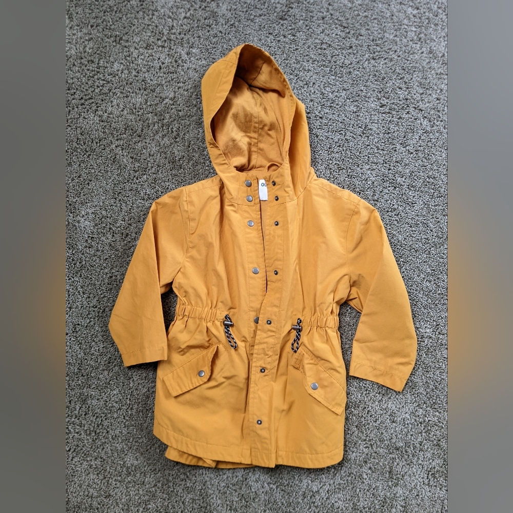 Old Navy Mustard Yellow Kids Raincoat Size: XS (5)